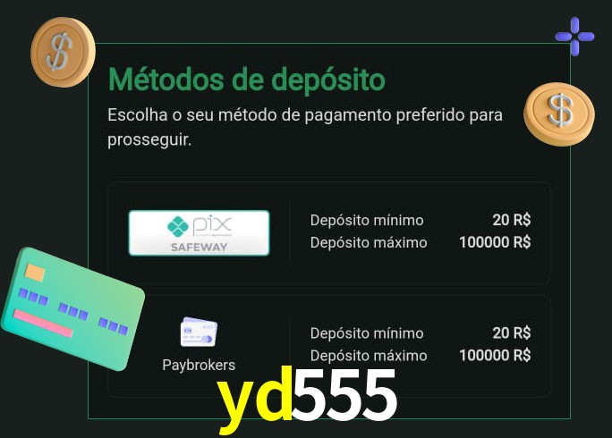 O cassino yd555 oferece uma grande variedade de métodos de pagamento